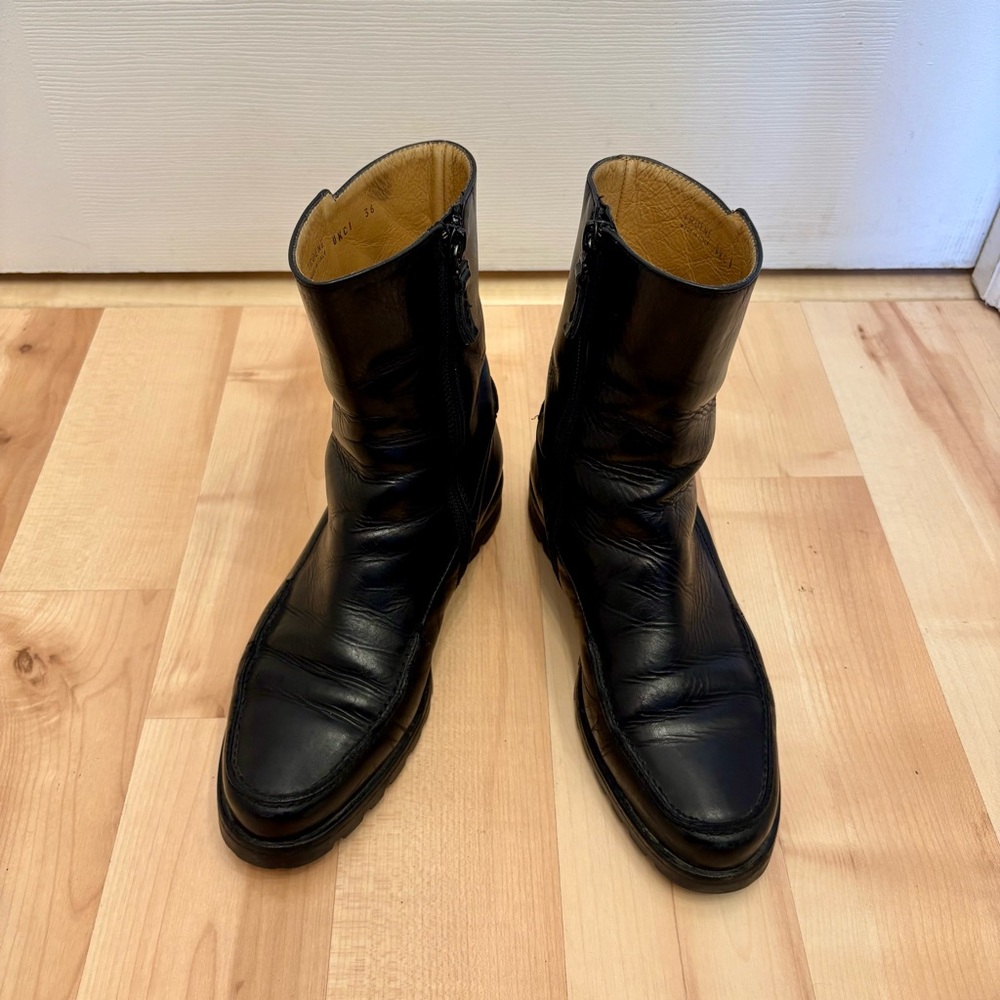 Bally Black Leather Ankle Boots